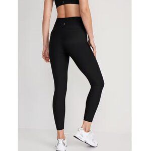 Old Navy High-Waisted PowerSoft 7/8 Leggings Black (M) NWT!